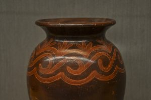 Detail of ceramic vase